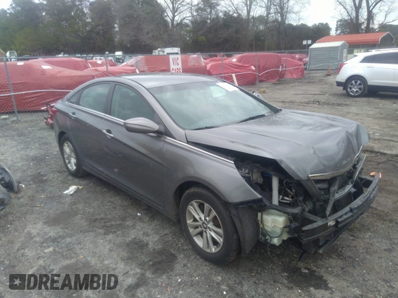2013 Hyundai Sonata GLS with VIN 5NPEB4AC8DH533884, listed as a IAAI auction lot 41529721 with 128,560 mi miles and . Bid and sale history available at carsss.com. Image 1.