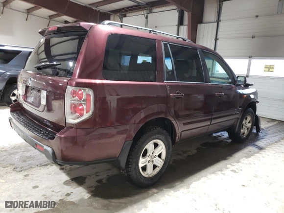2008 Honda Pilot VP with VIN 5FNYF18288B048808, listed as a Copart auction lot 42348695 with 156,842 mi miles and Salvage Title. Bid and sale history available at carsss.com. Image 3.