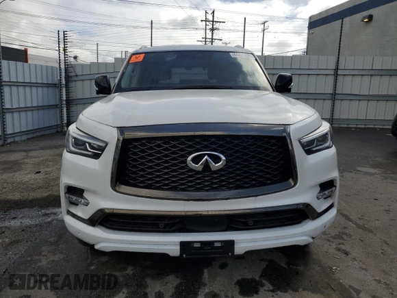 2022 Infiniti QX80 PREMIUM SELECT with VIN JN8AZ2AF5N9741437, listed as a Copart auction lot 44425225 with 9,677 mi miles and Salvage Title. Bid and sale history available at carsss.com. Image 5.