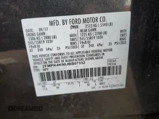 2018 Ford Edge Titanium with VIN 2FMPK4K90JBB07332, listed as a Copart auction lot 82519864 with 94,866 mi miles and Salvage Title. Bid and sale history available at carsss.com. Image 13.