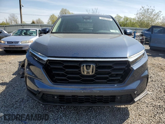 2025 Honda CR-V EX-L with VIN 2HKRS4H74SH454591, listed as a Copart auction lot 53691035 with 2,448 mi miles and Salvage Title. Bid and sale history available at DreamBid. Image 5.