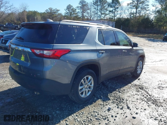2021 Chevrolet Traverse LT Cloth with VIN 1GNERGKW9MJ210996, listed as a IAAI auction lot 41439953 with 52,099 mi miles. Bid and sale history available at carsss.com. Image 4.