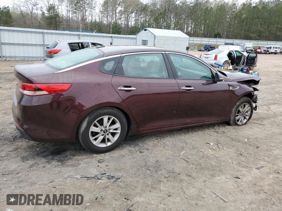 2016 Kia Optima LX with VIN 5XXGT4L33GG042495, listed as a Copart auction lot 51664765 with 131,575 mi miles and Salvage Title. Bid and sale history available at carsss.com. Image 3.