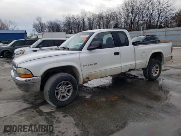 2001 Dodge Dakota Sport with VIN 1B7GG22N21S308680, listed as a Copart auction lot 89199535 with 246,337 mi miles and Salvage Title. Bid and sale history available at carsss.com. Image 1.