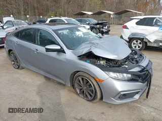 2020 Honda Civic Sedan EX with VIN 19XFC1F30LE213339, listed as a IAAI auction lot 41918192 with 89,363 mi miles. Bid and sale history available at carsss.com. Image 1.