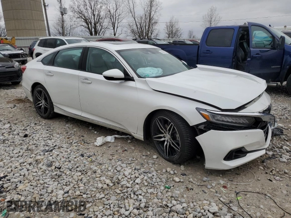 2021 Honda Accord Touring with VIN 1HGCV2F93MA015884, listed as a Copart auction lot 52591885 with Not provided miles and Non repairable. Bid and sale history available at DreamBid. Image 4.