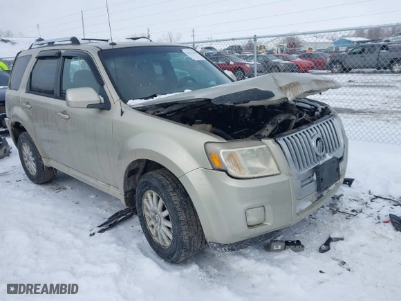 2010 Mercury Mariner Premier with VIN 4M2CN8H72AKJ05699, listed as a IAAI auction lot 41631468 with 205,563 mi miles. Bid and sale history available at carsss.com. Image 1.