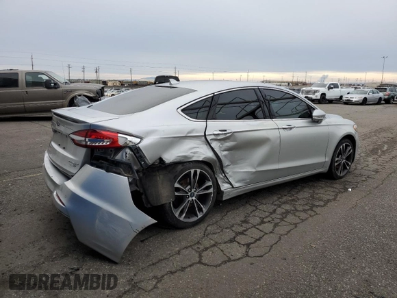 2019 Ford Fusion Titanium with VIN 3FA6P0D90KR187859, listed as a Copart auction lot 88341915 with 93,518 mi miles and Salvage Title. Bid and sale history available at carsss.com. Image 3.