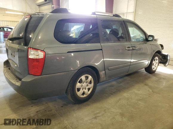 2006 Kia Sedona LX with VIN KNDMB233566078132, listed as a Copart auction lot 75662434 with 223,318 mi miles and Salvage Title. Bid and sale history available at carsss.com. Image 3.