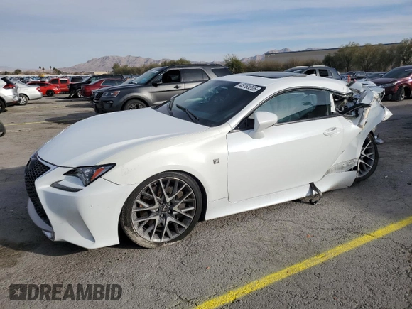 2015 Lexus RC 350 F Sport with VIN JTHHE5BC2F5005400, listed as a Copart auction lot 45763205 with 121,172 mi miles and Non Repairable. Bid and sale history available at DreamBid. Image 1.