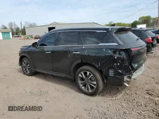 2025 Infiniti QX60 Luxe with VIN 5N1AL1FS5SC348500, listed as a Copart auction lot 54202275 with 2,172 mi miles and Salvage title. Bid and sale history available at DreamBid. Image 2.