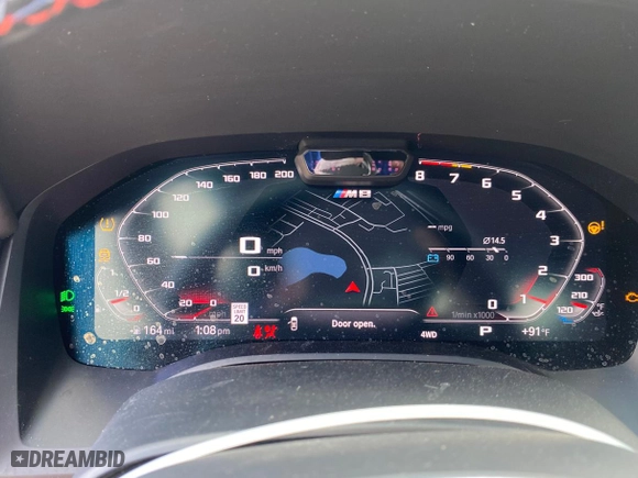 2023 BMW M8 Competition with VIN WBSAE0C02PCL58221, listed as a Copart auction lot 74237384 with 8,181 mi miles and Non Repairable. Bid and sale history available at carsss.com. Image 9.