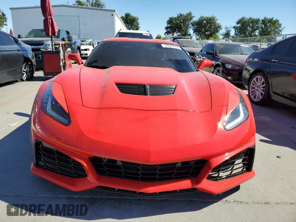 2018 Chevrolet Corvette Z06 1LZ with VIN 1G1YN2D65J5600170, listed as a Copart auction lot 57647814 with 38,226 mi miles and Salvage Title. Bid and sale history available at carsss.com. Image 5.