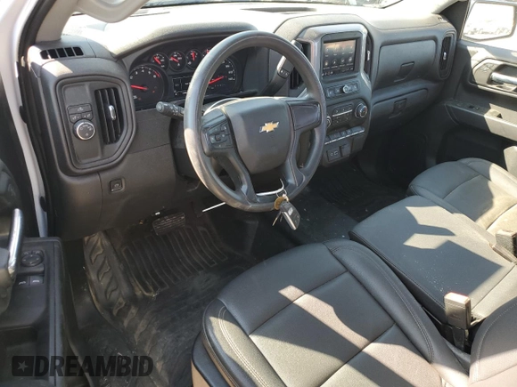 2022 Chevrolet Silverado 1500 Work Truck with VIN 3GCNAAEK5NG560098, listed as a Copart auction lot 46189455 with 60,500 mi miles and Salvage Title. Bid and sale history available at DreamBid. Image 8.
