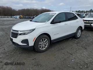 2024 Chevrolet Equinox LS with VIN 3GNAXHEG7RL323456, listed as a Copart auction lot 49086095 with 8,591 mi miles and Salvage title. Bid and sale history available at DreamBid. Image 1.