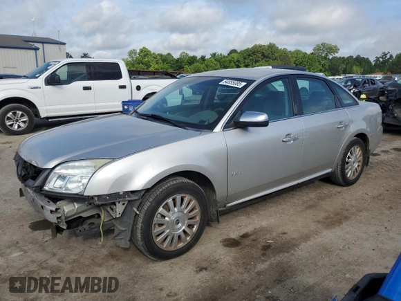 2008 Mercury Sable with VIN 1MEHM40W38G621379, listed as a Copart auction lot 54855085 with 107,443 mi miles and Salvage title. Bid and sale history available at DreamBid. Image 1.