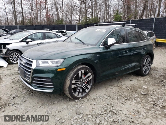 2018 Audi SQ5 Premium Plus with VIN WA1A4AFY7J2142857, listed as a Copart auction lot 46485883 with 0 mi miles. Bid and sale history available at carsss.com. Image 1.