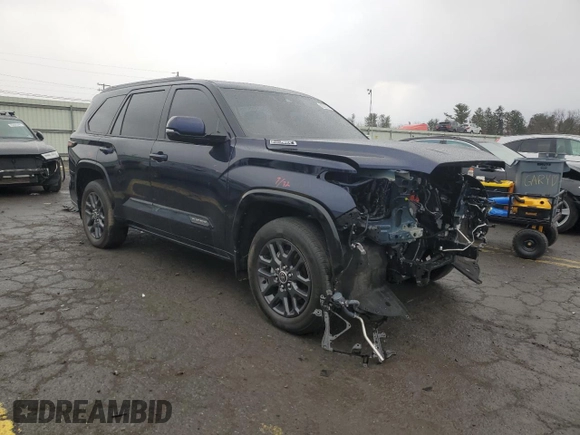 2023 Toyota Sequoia SR5 with VIN 7SVAAABA6PX010567, listed as a Copart auction lot 82622074 with 0 mi miles and Salvage Title. Bid and sale history available at carsss.com. Image 4.