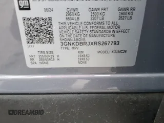 2024 Chevrolet Blazer EV eAWD LT z VIN 3GNKDBRJXRS267793, wystawiony jako Copart lot #58015815 z przebiegiem 3125 mil mil oraz Szkody całkowita. Historia ofert i sprzedaży dostępna na DreamBid. Obrazek 13.