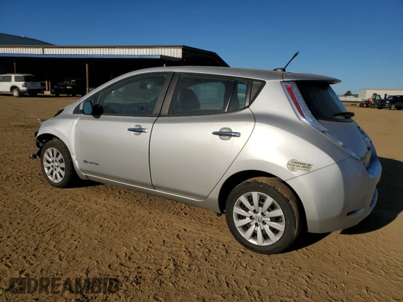 2013 Nissan LEAF S with VIN 1N4AZ0CP0DC400329, listed as a Copart auction lot 46677055 with 45,484 mi miles and Salvage Title. Bid and sale history available at carsss.com. Image 2.