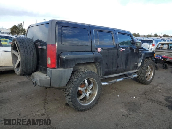 2007 Hummer H3 SUV with VIN 5GTDN13E578105671, listed as a Copart auction lot 43462365 with 266,933 mi miles and Clean Title. Bid and sale history available at DreamBid. Image 3.