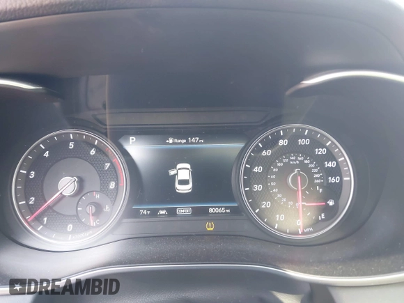 2019 Genesis G70 Advanced with VIN KMTG34LA7KU020325, listed as a IAAI auction lot 42257264 with 80,065 mi miles and . Bid and sale history available at DreamBid. Image 7.