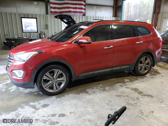 2014 Hyundai Santa Fe Limited with VIN KM8SR4HF9EU040376, listed as a Copart auction lot 51754955 with 202,572 mi miles and Clean Title. Bid and sale history available at carsss.com. Image 1.
