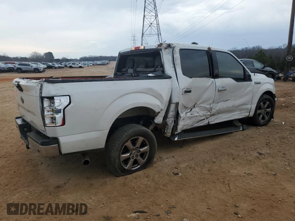 2018 Ford F-150 XL with VIN 1FTEW1CP7JFA13040, listed as a Copart auction lot 47606745 with 97,577 mi miles and Salvage Title. Bid and sale history available at carsss.com. Image 3.