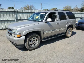 2005 Chevrolet Tahoe LT with VIN 1GNEC13T85R101175, listed as a Copart auction lot 49727485 with 187,301 mi miles and Salvage Title. Bid and sale history available at carsss.com. Image 1.