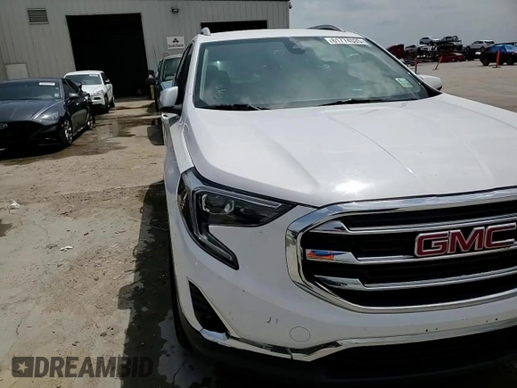 2020 GMC Terrain SLT with VIN 3GKALPEV0LL256076, listed as a Copart auction lot 61774535 with 101,747 mi miles and Salvage title. Bid and sale history available at DreamBid. Image 14.