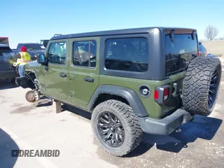 2021 Jeep Wrangler Unlimited Sport S with VIN 1C4HJXDG2MW814413, listed as a IAAI auction lot 41712547 with 11,913 mi miles. Bid and sale history available at carsss.com. Image 3.