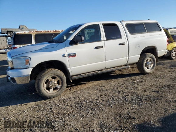 2008 Dodge Ram 2500 SLT with VIN 3D7KS28A08G192125, listed as a Copart auction lot 75519344 with 189,152 mi miles and Salvage Title. Bid and sale history available at carsss.com. Image 1.