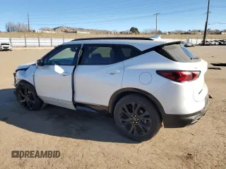 2021 Chevrolet Blazer RS with VIN 3GNKBKRS1MS527201, listed as a Copart auction lot 83825174 with 40,077 mi miles and Salvage title. Bid and sale history available at DreamBid. Image 2.