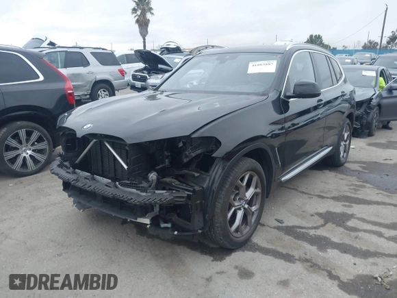 2022 BMW X3 sDrive30i with VIN WBX47DP03NN163698, listed as a IAAI auction lot 41803883 with 28,259 mi miles and . Bid and sale history available at DreamBid. Image 18.