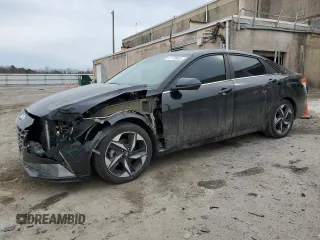 2021 Hyundai Elantra Limited with VIN 5NPLP4AG1MH029012, listed as a Copart auction lot 47179685 with 57,045 mi miles and Salvage Title. Bid and sale history available at carsss.com. Image 1.