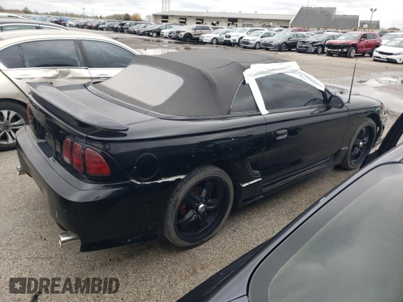 1996 Ford Mustang GT with VIN 1FALP45X6TF166049, listed as a Copart auction lot 77208004 with 186,273 mi miles and Clean Title. Bid and sale history available at carsss.com. Image 3.