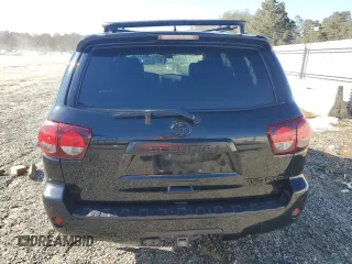 2020 Toyota Sequoia SR5 with VIN 5TDBY5G16LS177599, listed as a Copart auction lot 76245044 with 106,090 mi miles and Salvage Title. Bid and sale history available at carsss.com. Image 6.