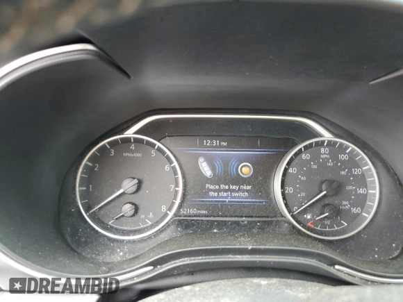 2022 Nissan Maxima SV with VIN 1N4AA6CV7NC505556, listed as a Copart auction lot 56204185 with 52,160 mi miles and Salvage title. Bid and sale history available at DreamBid. Image 9.
