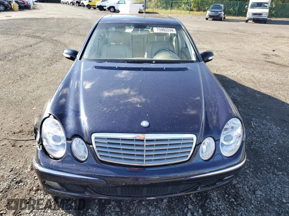 2003 Mercedes-Benz E-Class 5.0L with VIN WDBUF70J53A141452, listed as a Copart auction lot 75902244 with 0 mi miles and Salvage Title. Bid and sale history available at carsss.com. Image 5.