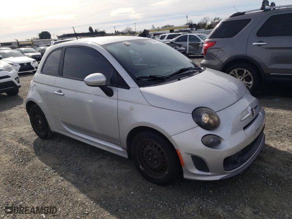 2013 FIAT 500 Turbo with VIN 3C3CFFHH8DT554229, listed as a Copart auction lot 45544355 with 127,548 mi miles and Salvage Title. Bid and sale history available at carsss.com. Image 4.