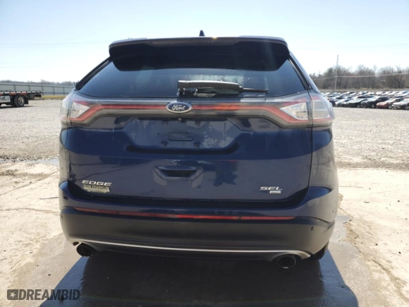 2016 Ford Edge SEL with VIN 2FMPK4J87GBB22914, listed as a Copart auction lot 48478125 with 255,400 mi miles and Salvage Title. Bid and sale history available at carsss.com. Image 6.