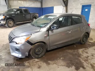 2022 Mitsubishi Mirage ES z VIN ML32AUHJXNH002912, wystawiony jako Copart lot #58705215 z przebiegiem 55 828 mil mil oraz Szkoda całkowita • Salvage title. Historia ofert i sprzedaży dostępna na DreamBid. Obrazek 1.