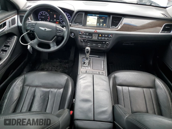 2017 Genesis G80 3.8L with VIN KMHGN4JE3HU172444, listed as a Copart auction lot 55679495 with 101,046 mi miles and Salvage title. Bid and sale history available at DreamBid. Image 8.