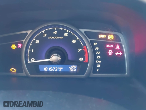2008 Honda Civic LX with VIN 2HGFA16598H324556, listed as a IAAI auction lot 41693017 with 181,523 mi miles and . Bid and sale history available at DreamBid. Image 7.
