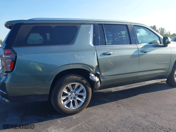 2023 Chevrolet Suburban Premier with VIN 1GNSCFKD6PR517741, listed as a IAAI auction lot 41840855 with 39,501 mi miles. Bid and sale history available at carsss.com. Image 6.