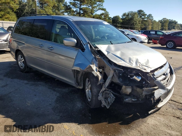 2005 Honda Odyssey EX-L with VIN 5FNRL38635B120859, listed as a Copart auction lot 80729254 with 0 mi miles and Salvage Title. Bid and sale history available at carsss.com. Image 4.
