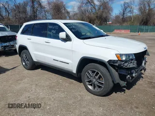 2018 Jeep Grand Cherokee Laredo E with VIN 1C4RJFAG0JC197738, listed as a IAAI auction lot 41816935 with 76,895 mi miles and . Bid and sale history available at DreamBid. Image 1.