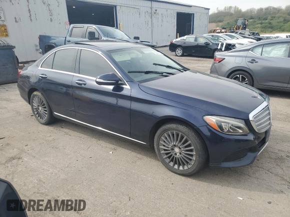 2015 Mercedes-Benz C 300 Luxury with VIN 55SWF4KB7FU081506, listed as a Copart auction lot 55340195 with 140,231 mi miles and Clean Title. Bid and sale history available at carsss.com. Image 4.
