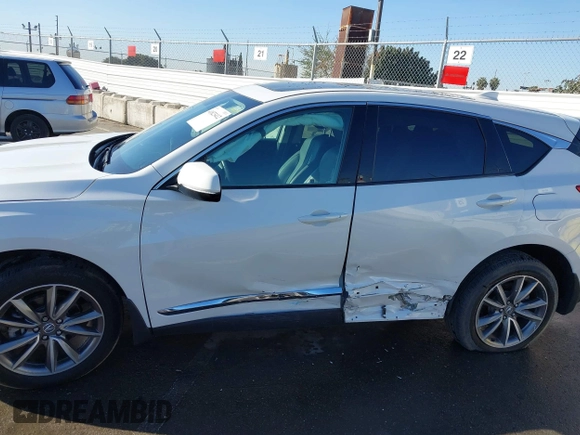 2021 Acura RDX w/Technology Package with VIN 5J8TC2H5XML019533, listed as a IAAI auction lot 41823412 with 14,020 mi miles. Bid and sale history available at carsss.com. Image 6.