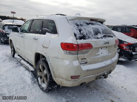 2014 Jeep Grand Cherokee Overland with VIN 1C4RJFCM9EC367863, listed as a Copart auction lot 43227105 with 221,273 mi miles and Salvage Title. Bid and sale history available at carsss.com. Image 2.